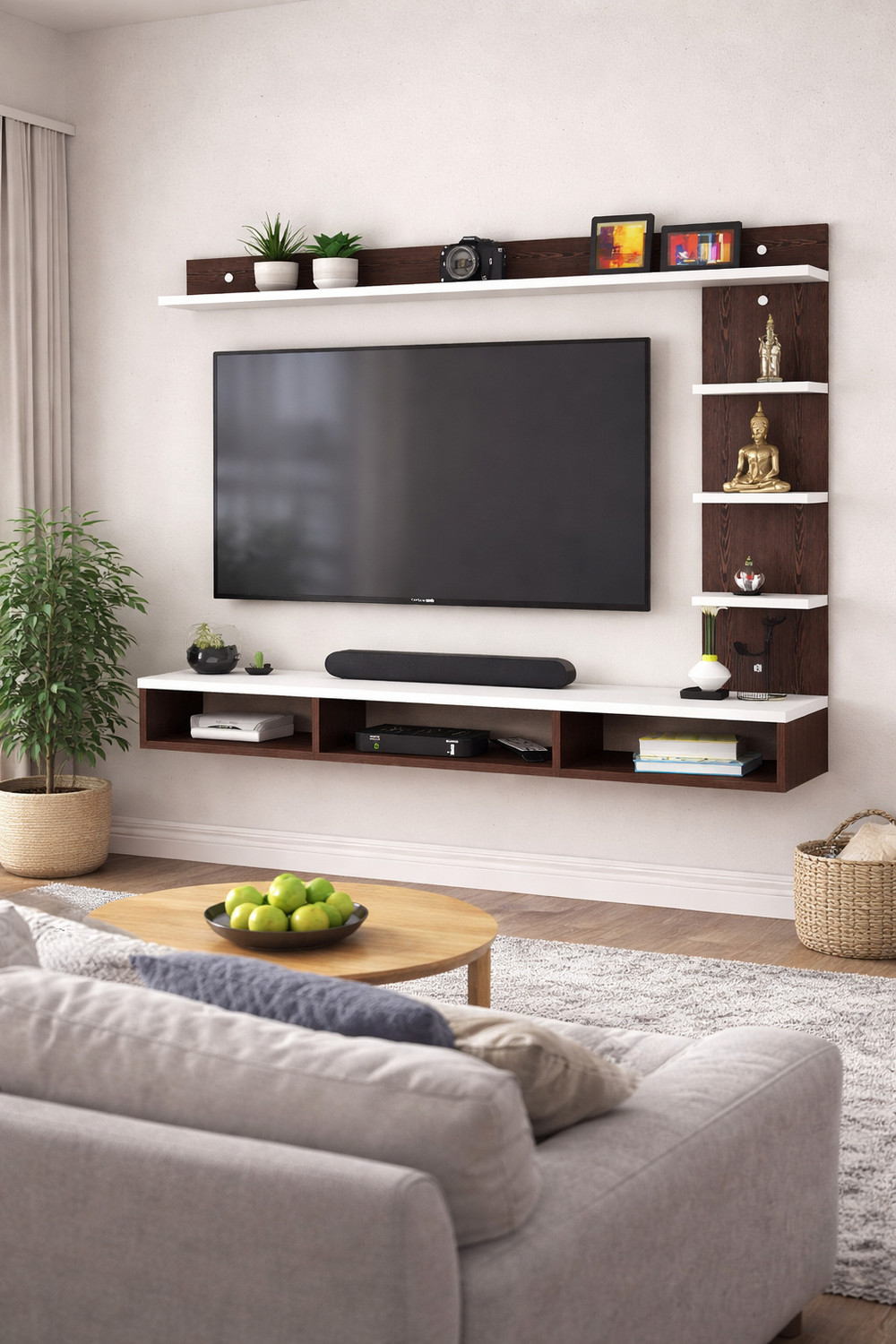 Image of Shivi Aanaya Enterprises CS 02 Engineered Wood TV Entertainment Unit