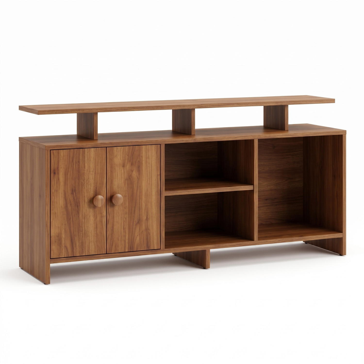 Image of Spyder Home Decore Matte Finish TV Entertainment Unit Stand for Living Room Engineered Wood TV Entertainment Unit