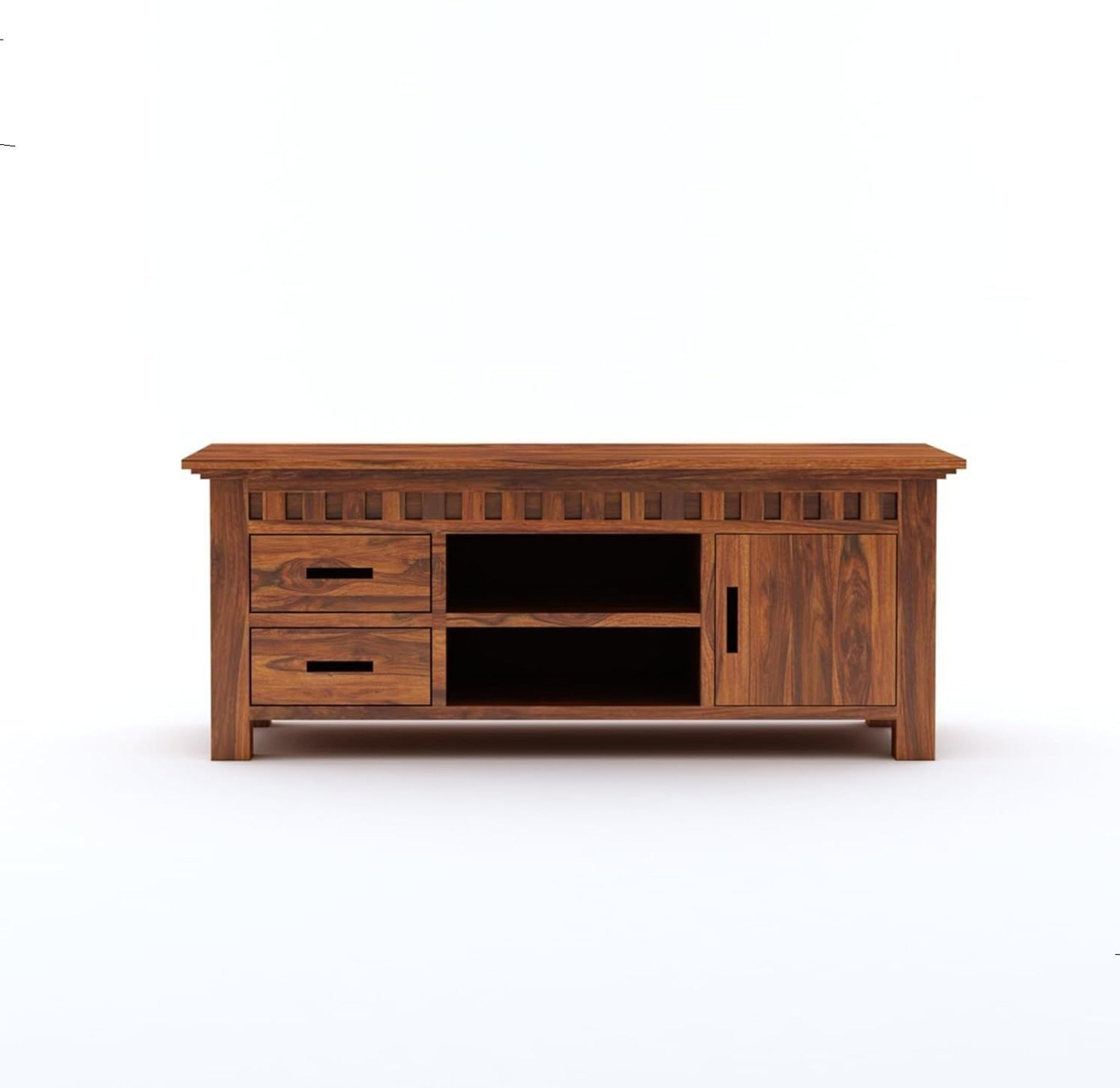 Image of UNITEK FURNITURE Rosewood ( Sheesham ) Solid Wood TV Entertainment Unit