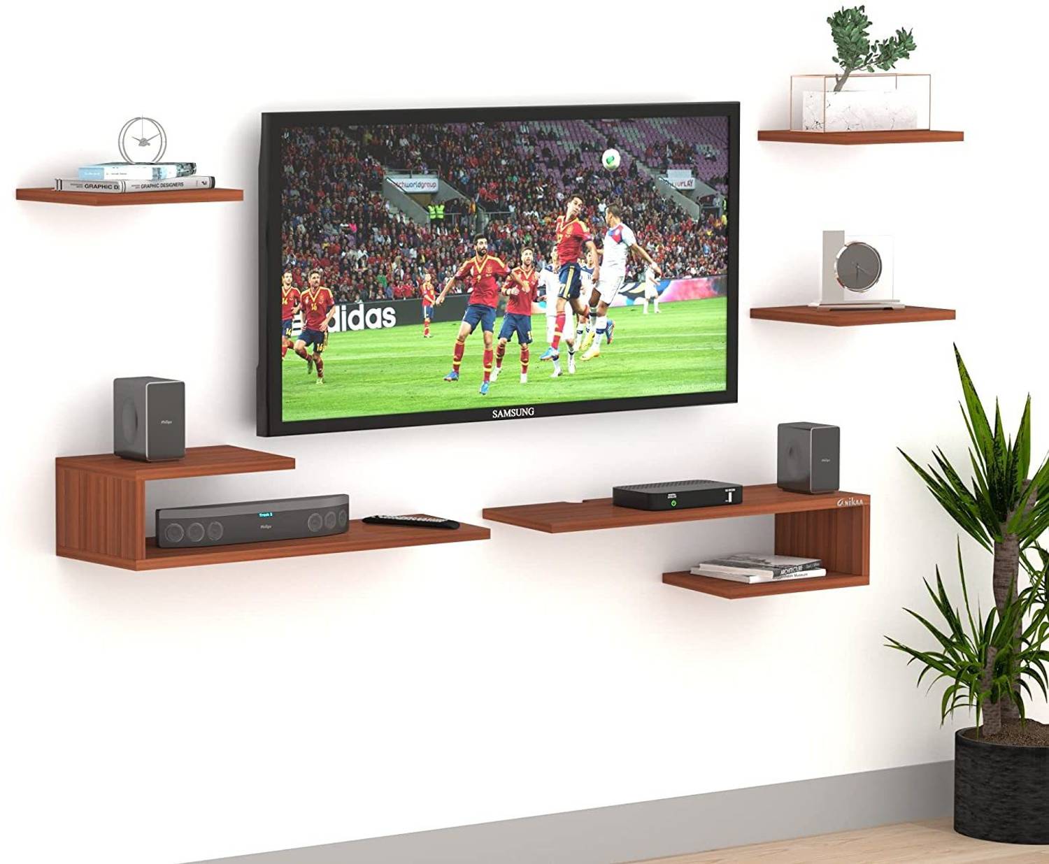 ANIKAA TV Entertainment Unit / TV Cabinet/ TV Stand Engineered Wood TV Entertainment Unit
