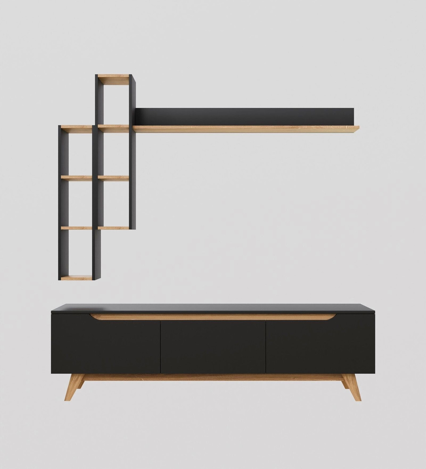 Image of Spyder Craft Matte Finish TV Entertainment Unit Tv Stand And Decore Engineered Wood TV Entertainment Unit