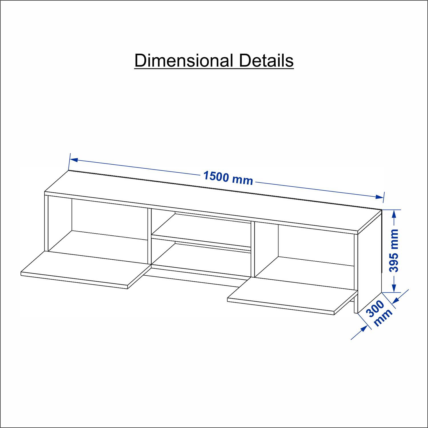 Spyder Craft TV Stand Cabinet with Storage - Image 4