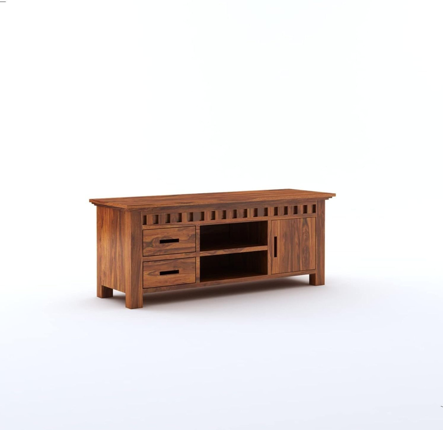 Image of UNITEK FURNITURE Rosewood ( Sheesham ) Solid Wood TV Entertainment Unit