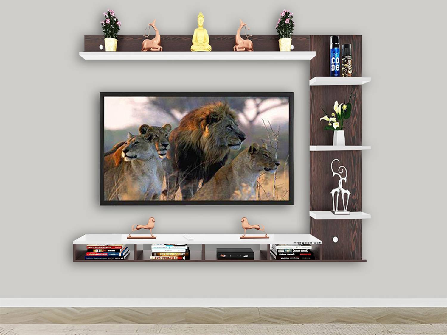 TheGoodLuck Wall Cabinet Unit 32 Inch MDF (Medium Density Fiber)