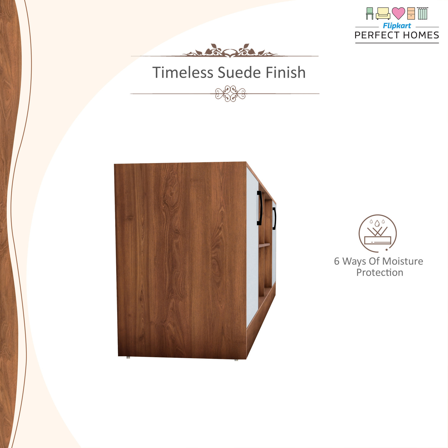 Image of Flipkart Perfect Homes KAMET Engineered Wood TV Entertainment Unit