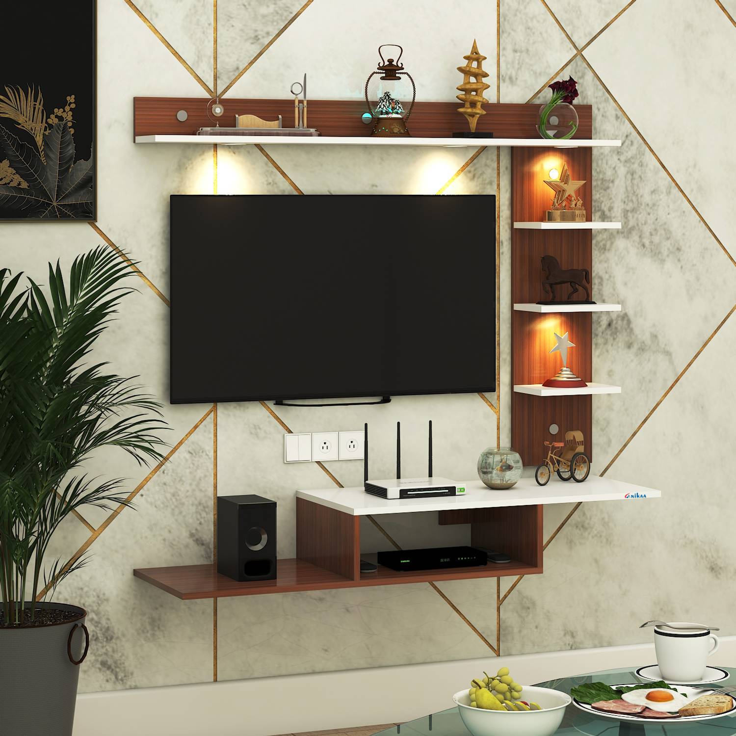 FURNIWUD Wintor Wall Mounted TV Unit - Image 1