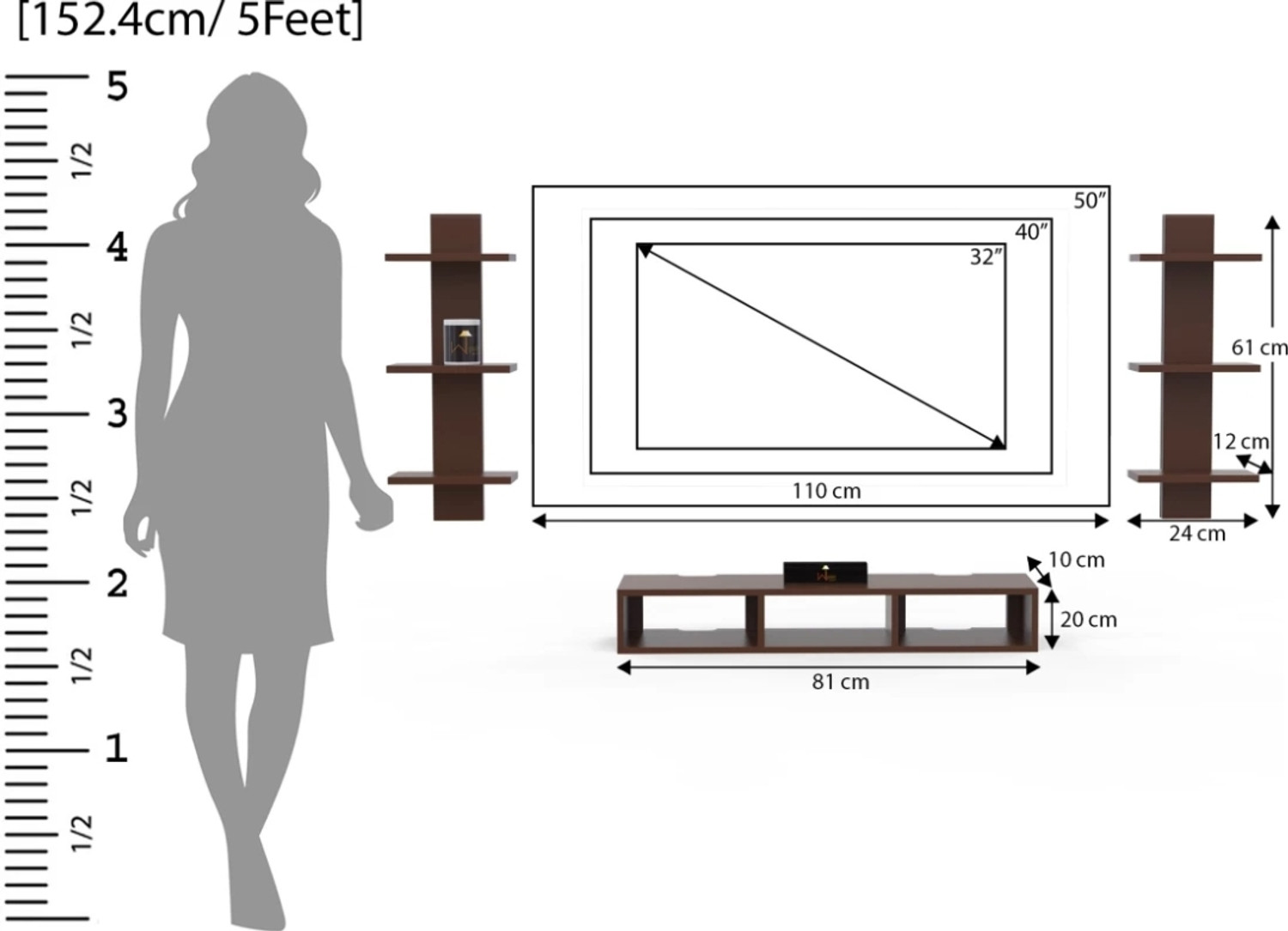Image of pndggroup Engineered Wood TV Entertainment Unit