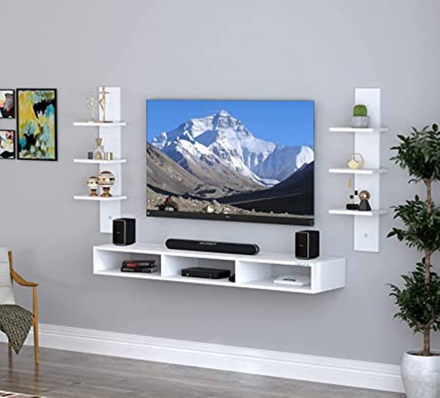 Artival Crafts 32" TV Entertainment Shelf - Image 1