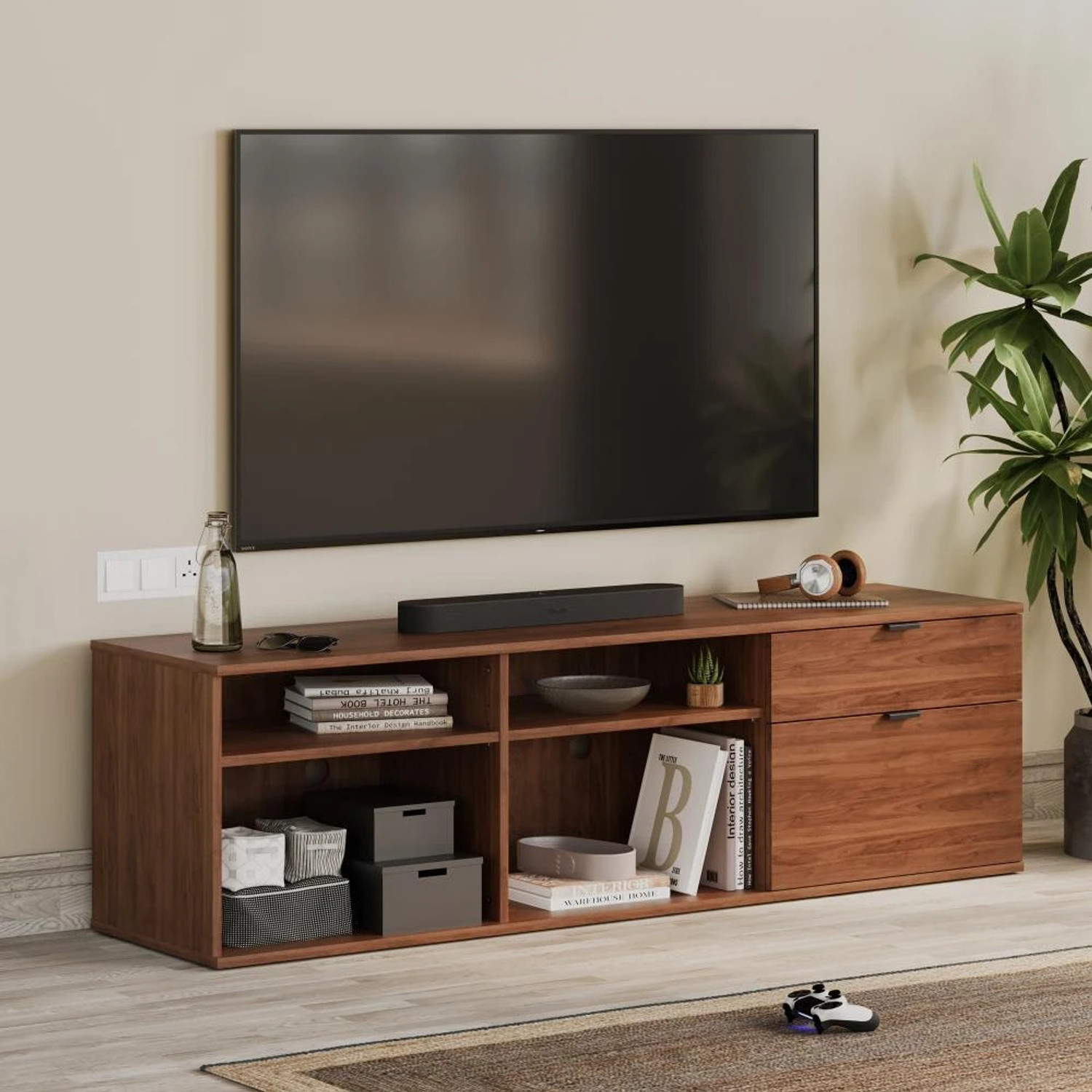 Image of Wakefit Ephemera Engineered Wood TV Entertainment Unit