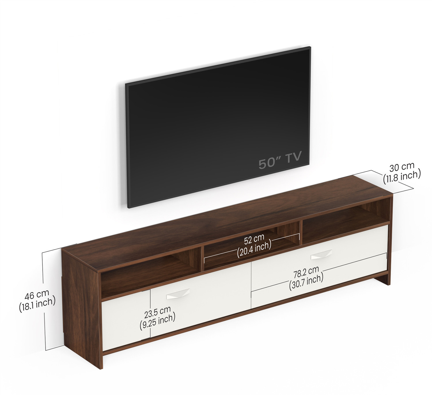 Image of BLUEWUD Engineered Wood TV Entertainment Unit