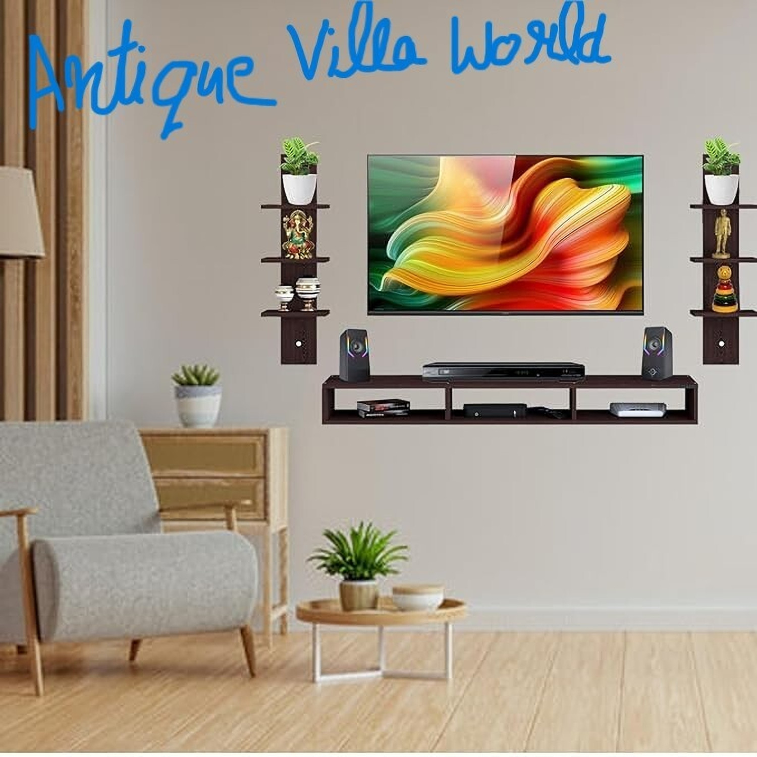 Image of DEION side table for bedroom with storage Engineered Wood Side Table