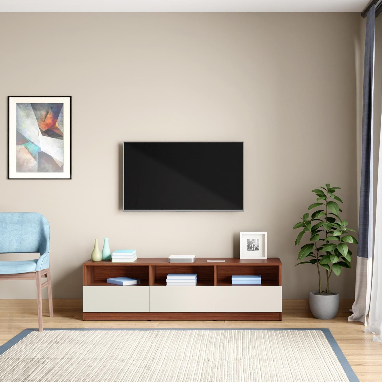 Image of Interio by Godrej Senate Engineered Wood TV Entertainment Unit