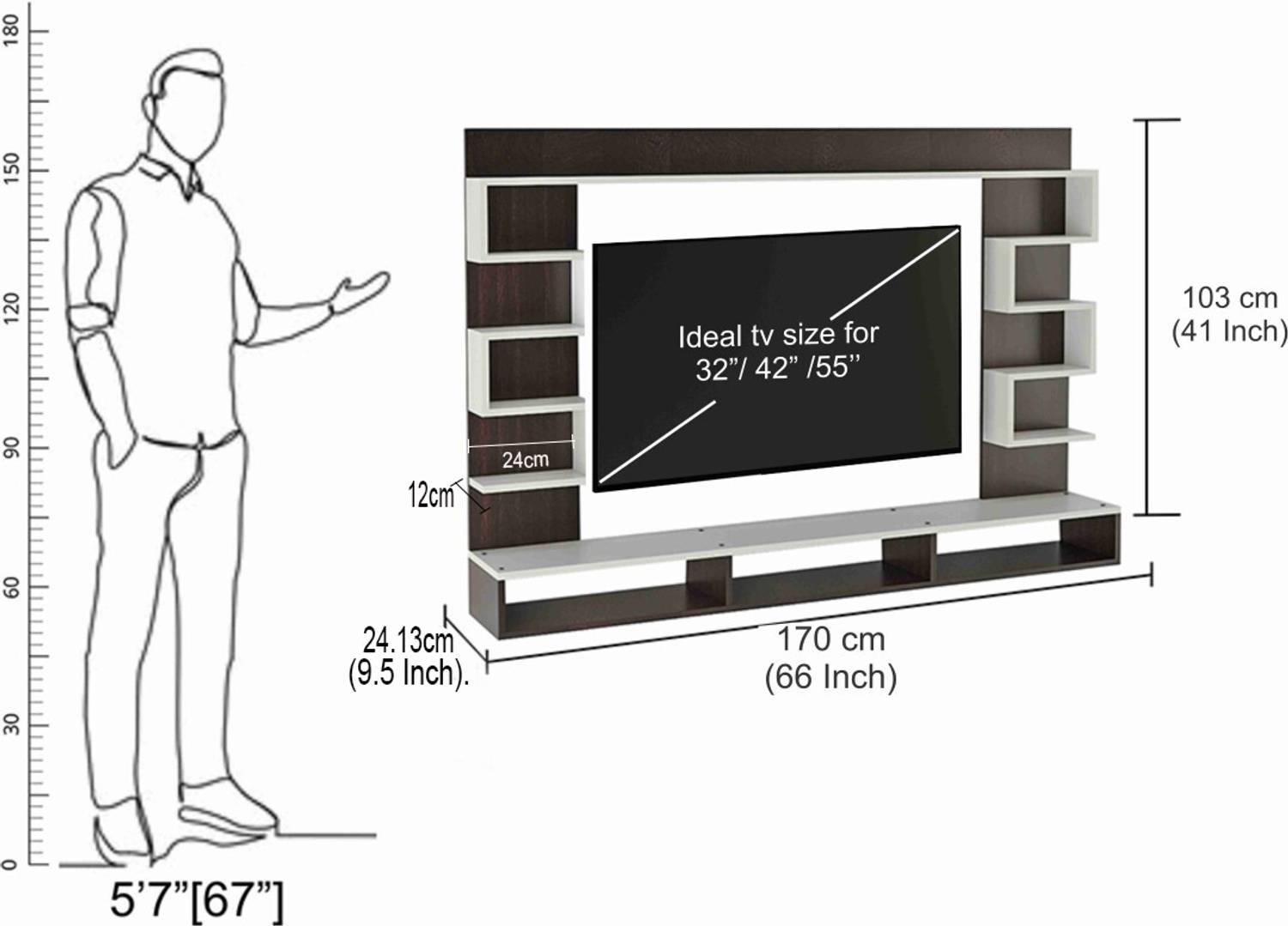 icrush 55" Engineered Wood TV Entertainment Unit - Image 5