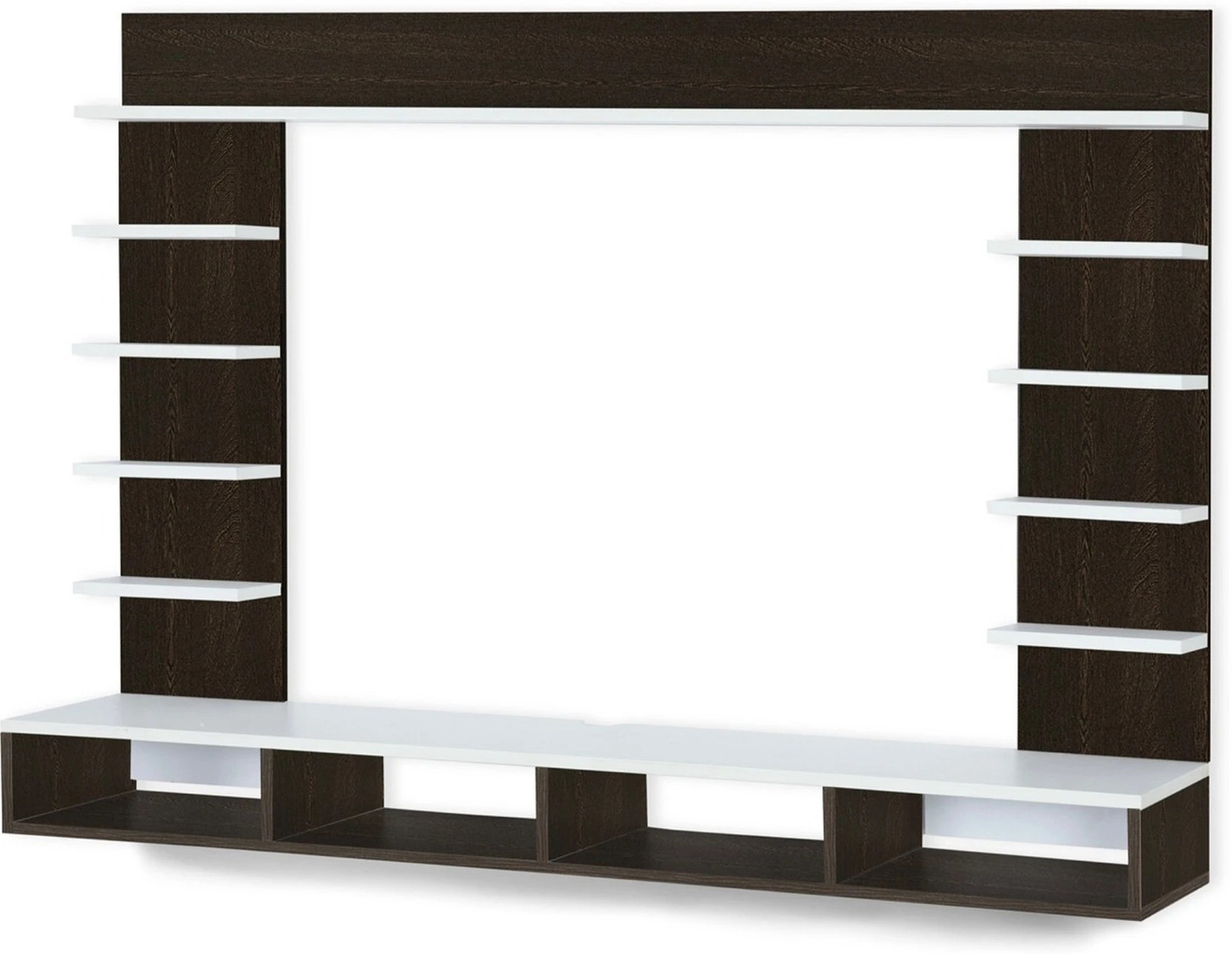 Image of STUFFBOX Engineered Wood Wall Mount tv unit, tv stand Engineered Wood TV Entertainment Unit