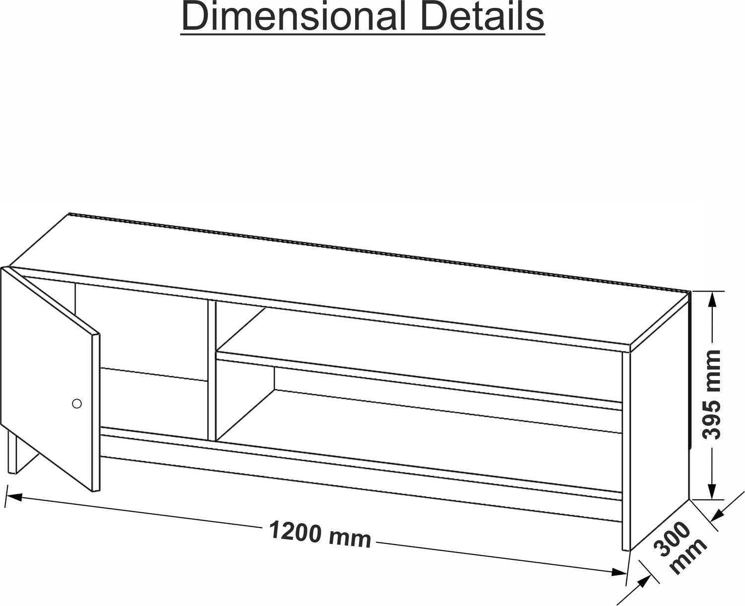 Image of Flipkart Perfect Homes Modern Engineered Wood TV Unit with Open & Closed Storage for Living Room Engineered Wood TV Entertainment Unit