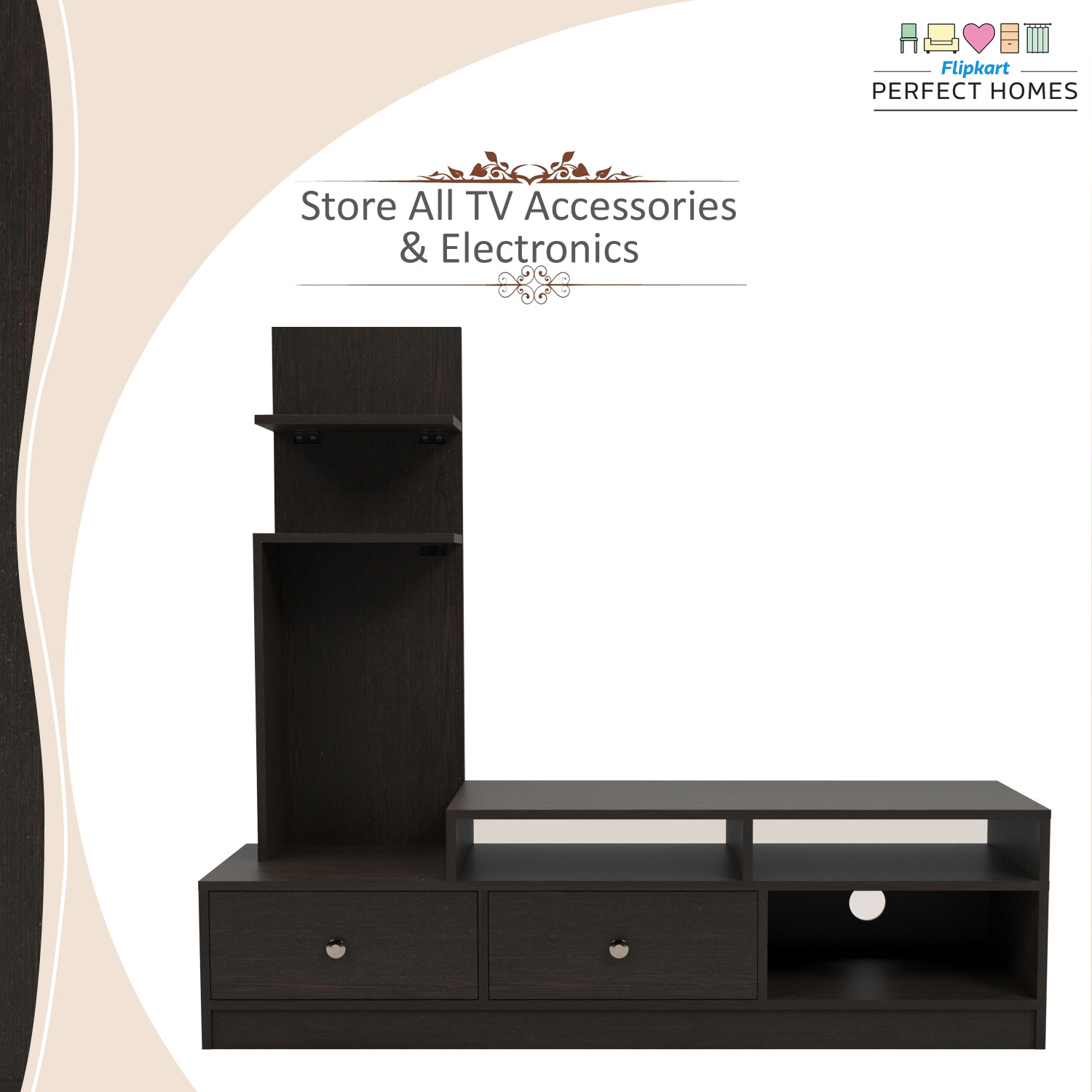 Image of Flipkart Perfect Homes Sirena Engineered Wood TV Entertainment Unit