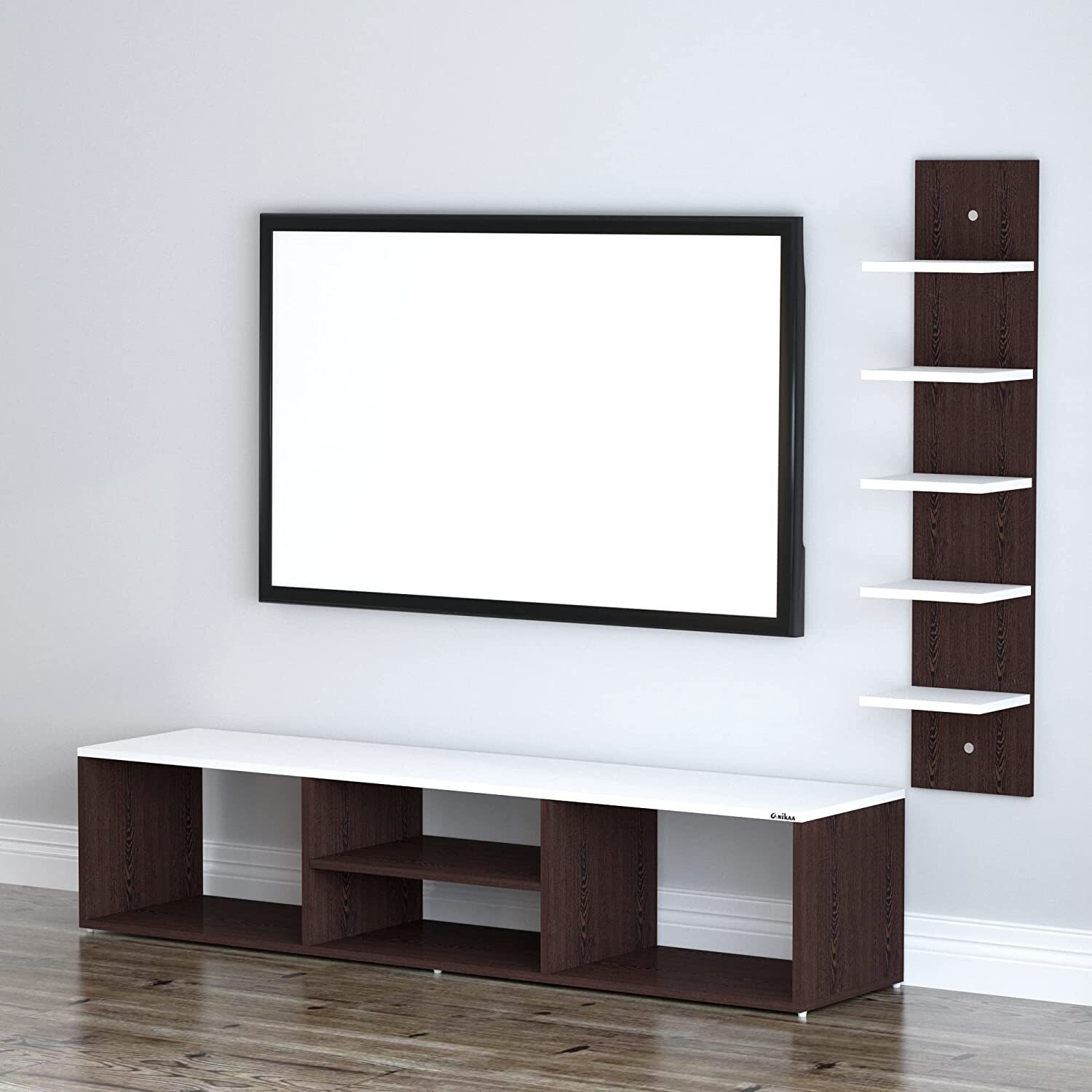 Image of ANIKAA TV Entertainment Unit / TV Cabinet / TV Stand Engineered Wood TV Entertainment Unit