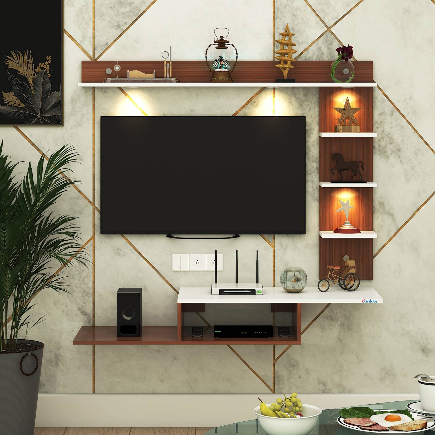 FURNIWUD Wintor Wall Mounted TV Unit - Image 3