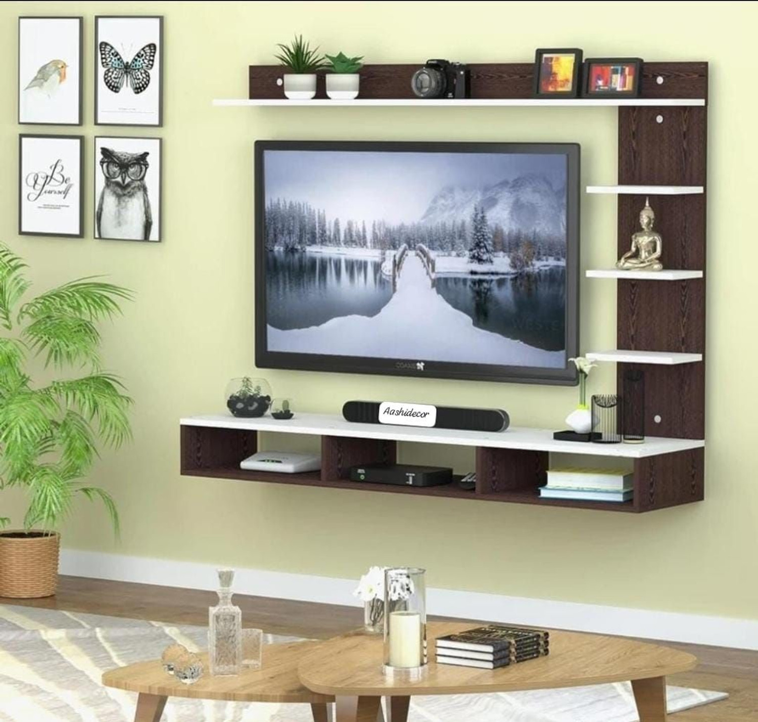 Image of aashidecor Engineered Wood TV Entertainment Unit