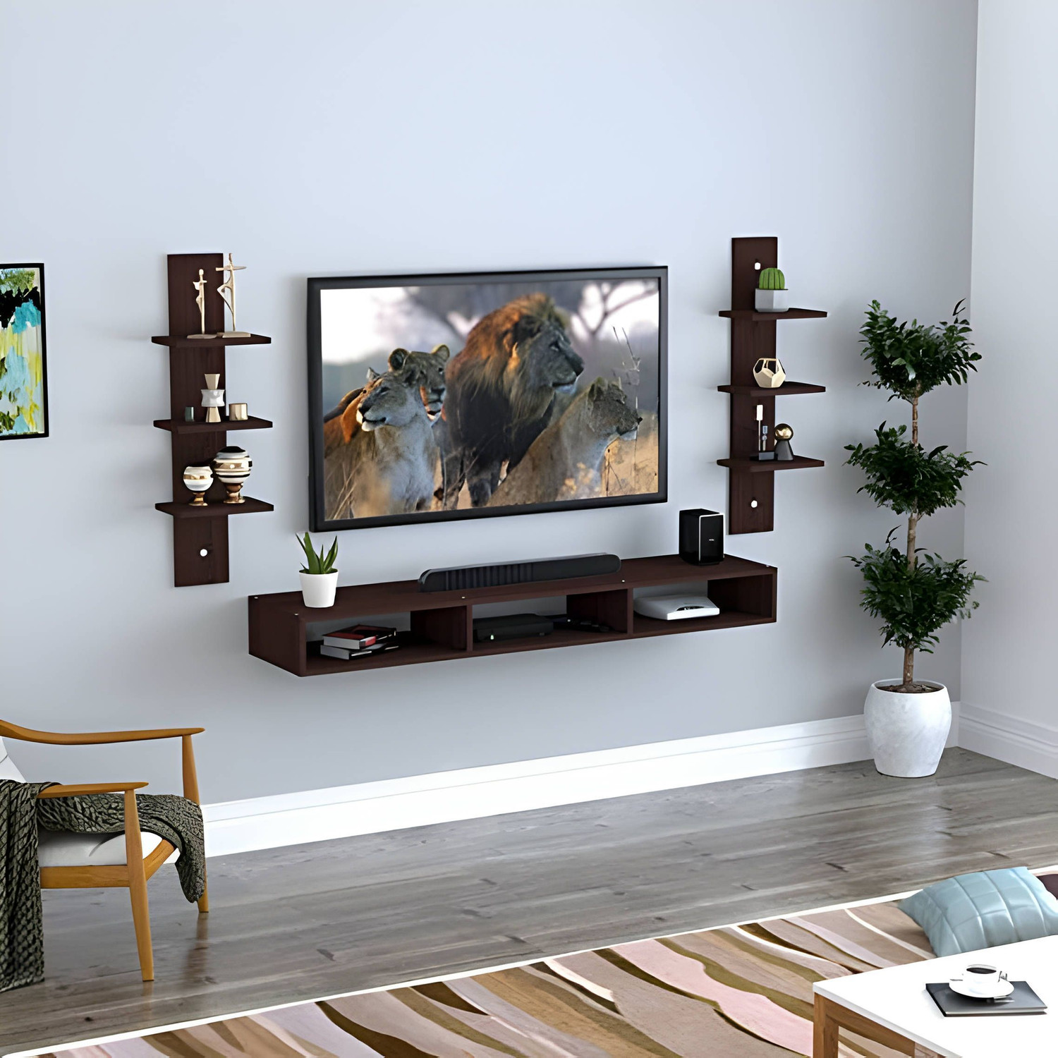 Image of Artival Crafts Engineered Wood TV Entertainment Unit