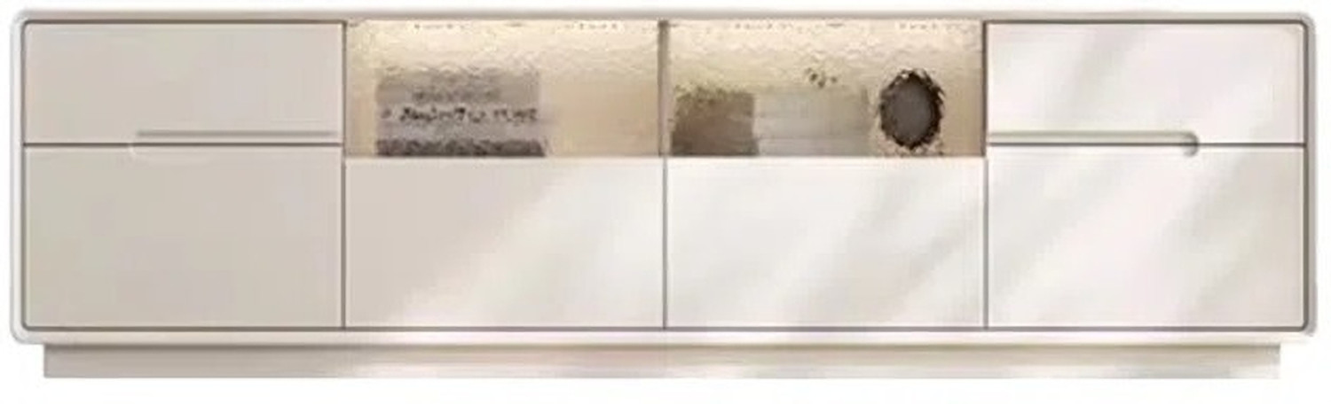 Image of NG Decor Household Solid Wood TV Cabinet. 78.74'' Media Console Solid Wood TV Entertainment Unit