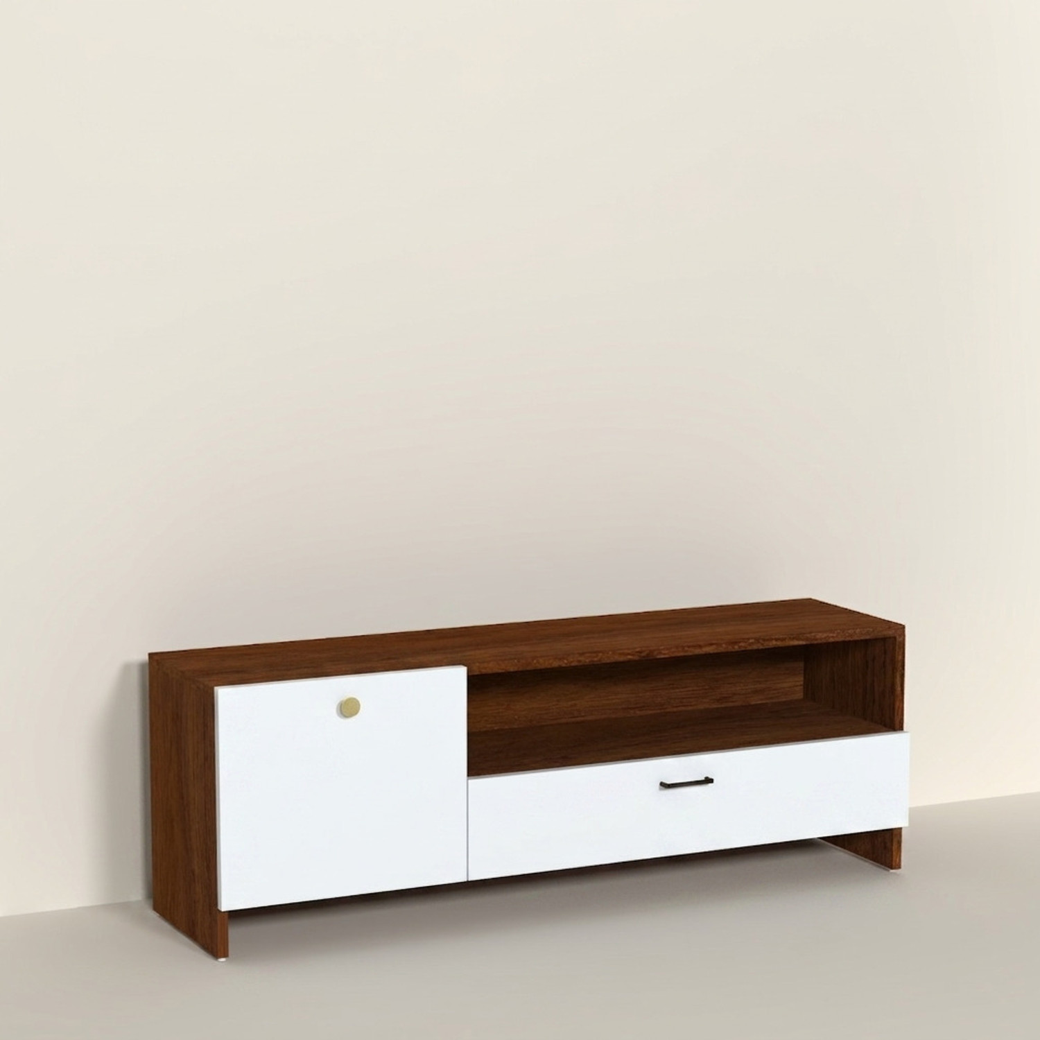 Image of Flipkart Perfect Homes Modern Engineered Wood TV Unit Cabinet with Storage for Living Room, Bedroom Engineered Wood TV Entertainment Unit