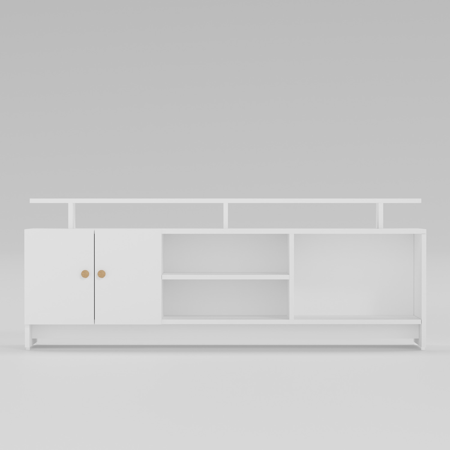 Image of Divysa TV Unit for Living Room | TV Cabinet Stand Table Home Furniture | Living room Engineered Wood TV Entertainment Unit