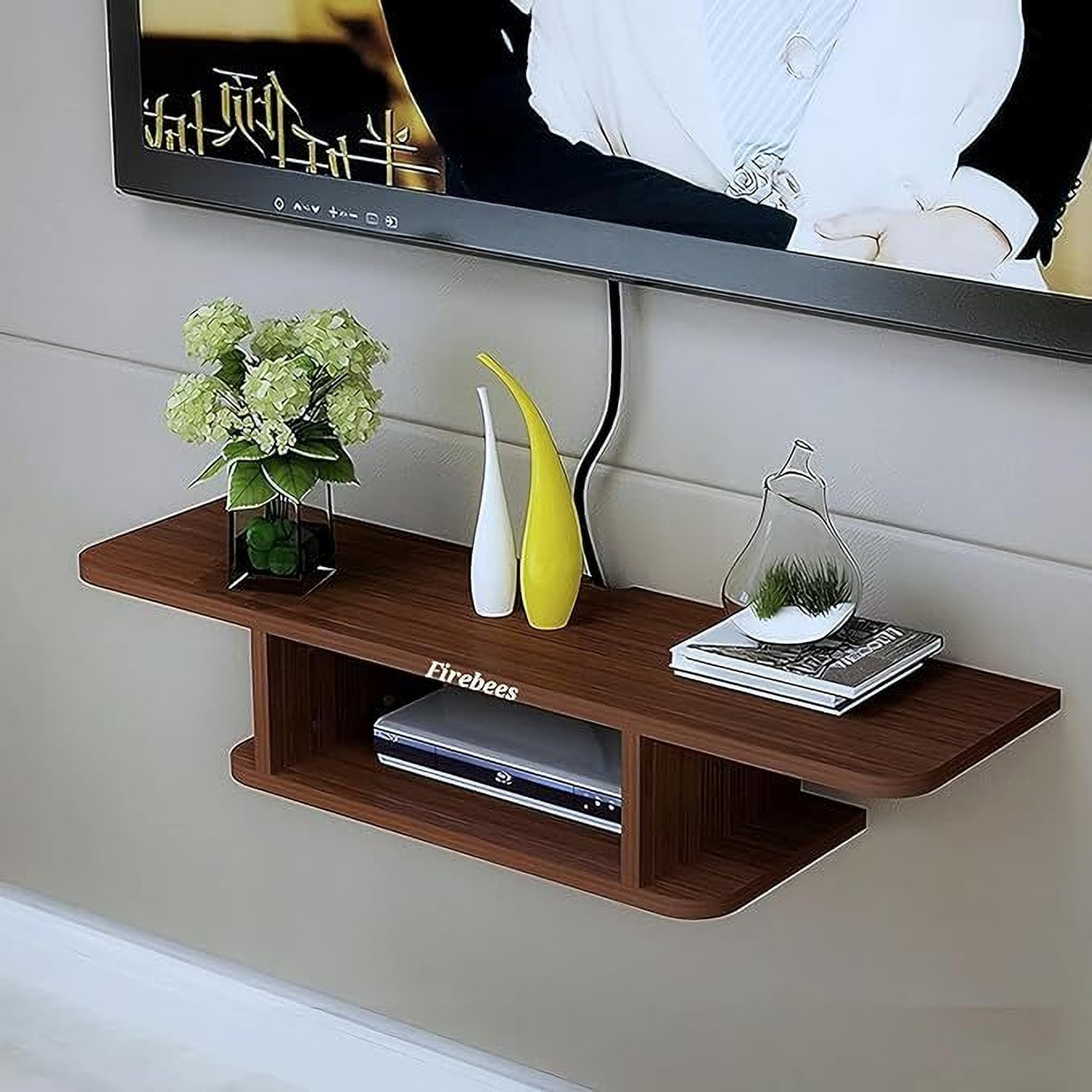 Image of AM MASTER AM MASTER WALL MOUNTED TV ENTERTAINMENT UNIT FOR LIVING ROOM Engineered Wood TV Entertainment Unit