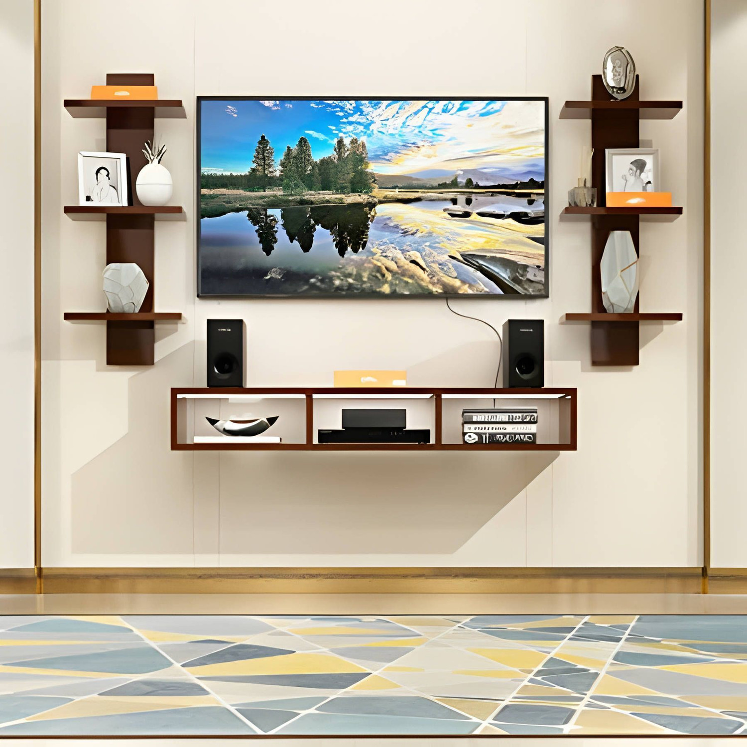 Image of Artival Crafts Engineered Wood TV Entertainment Unit
