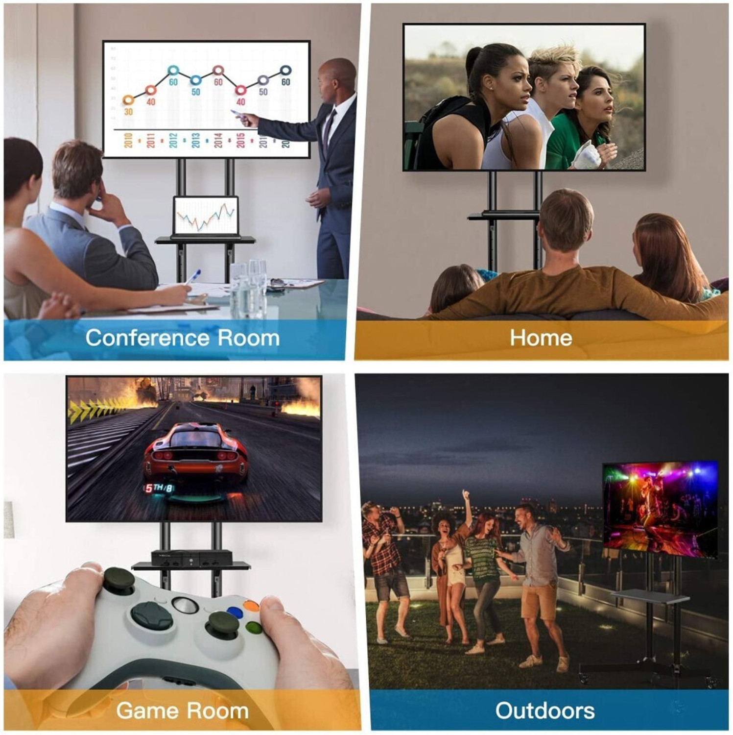 Image of Flipkart SmartBuy NEW FS-2R19 Full Motion TV Mount