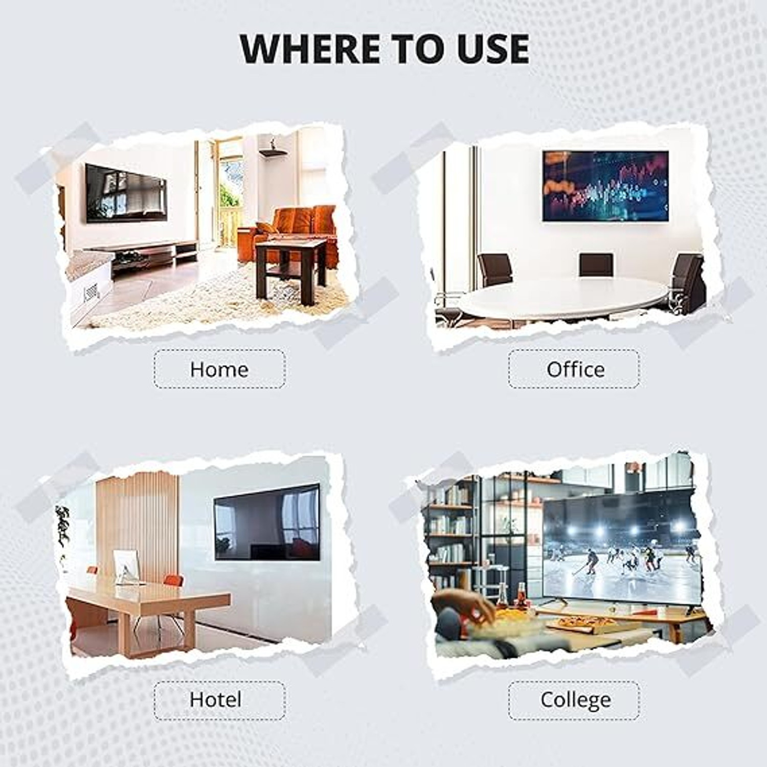 Image of Robustt Heavy Duty TV Wall Mount for 14 - 42 Inches LED /HD /Smart TV Universal |Pack of 1 Fixed TV Mount