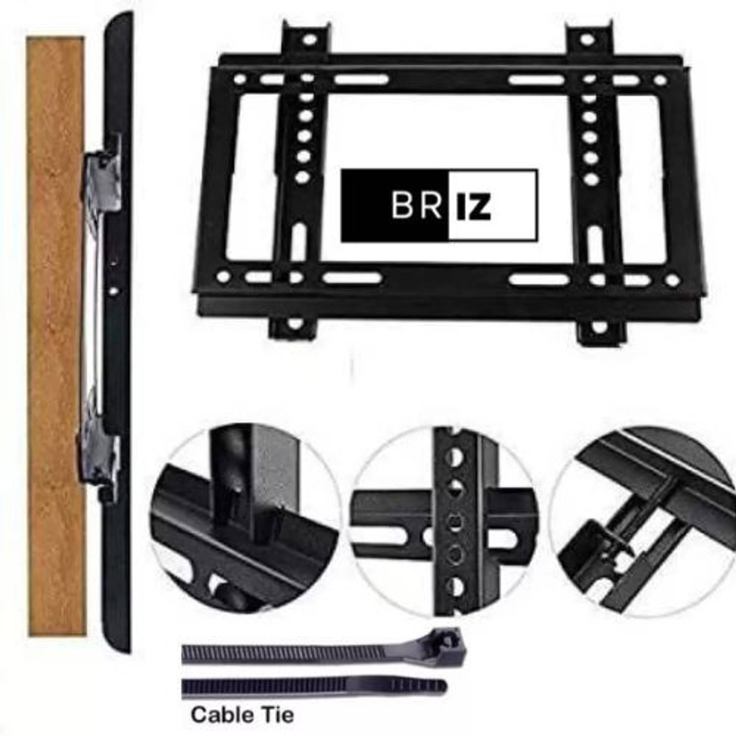 BRIZ 24/26/32/40/42 Inches Ultra Slim LCD LED TVs Wall Mount Stand Fixed TV Mount