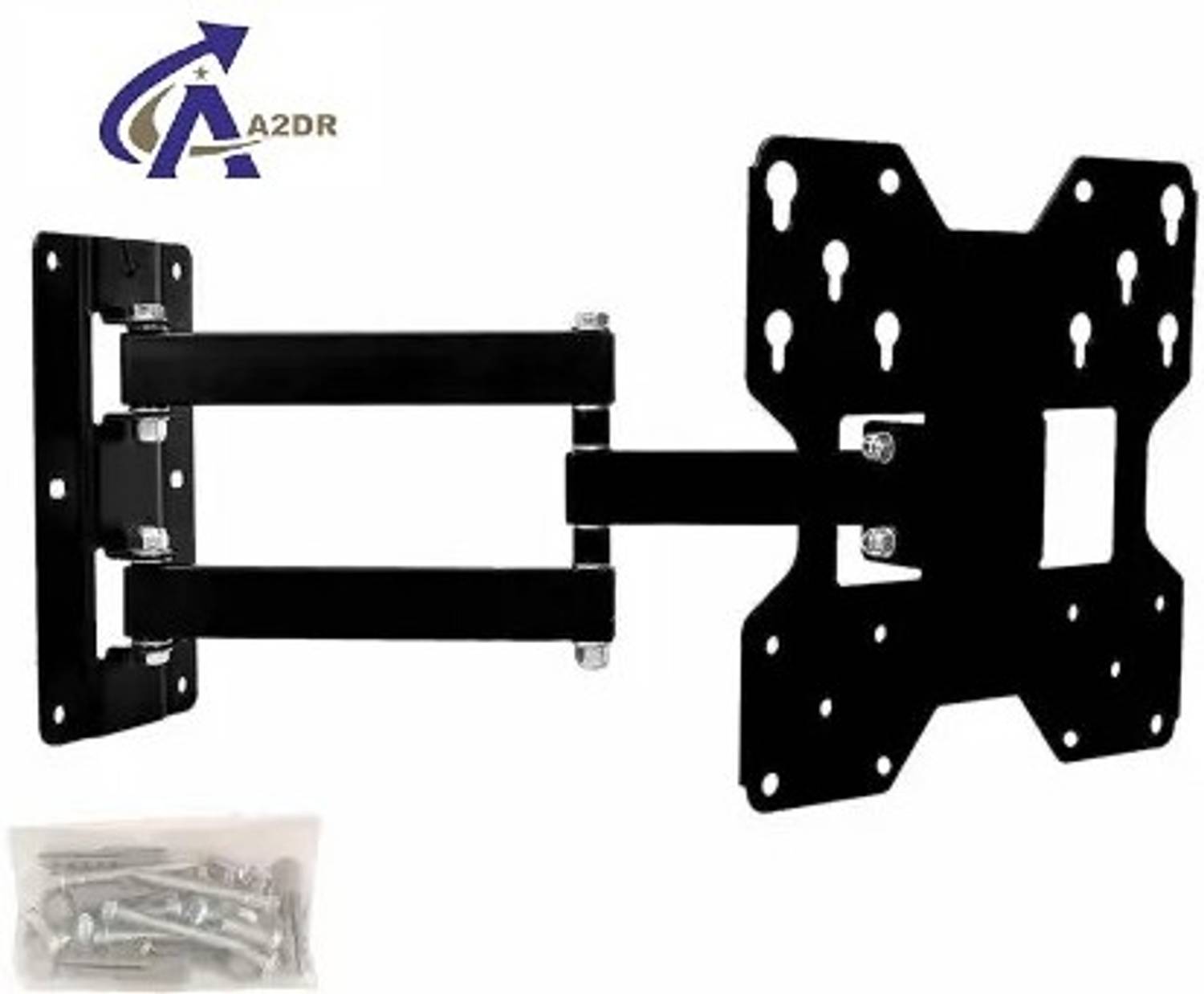 A2DR TV Wall Mount 23 to 43 Inch LED/LCD Full Motion Rotatable Stand with Adjustment Tilt TV Mount