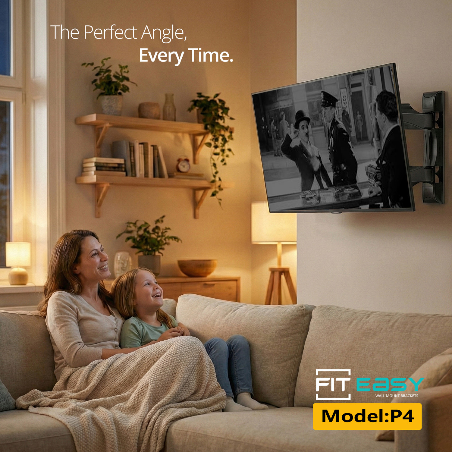 Image of FIT EASY P4 TV WallMount Bracket for 32-65 Inch.HeavyDuty Imported WallMount Bracket. Tilt TV Mount
