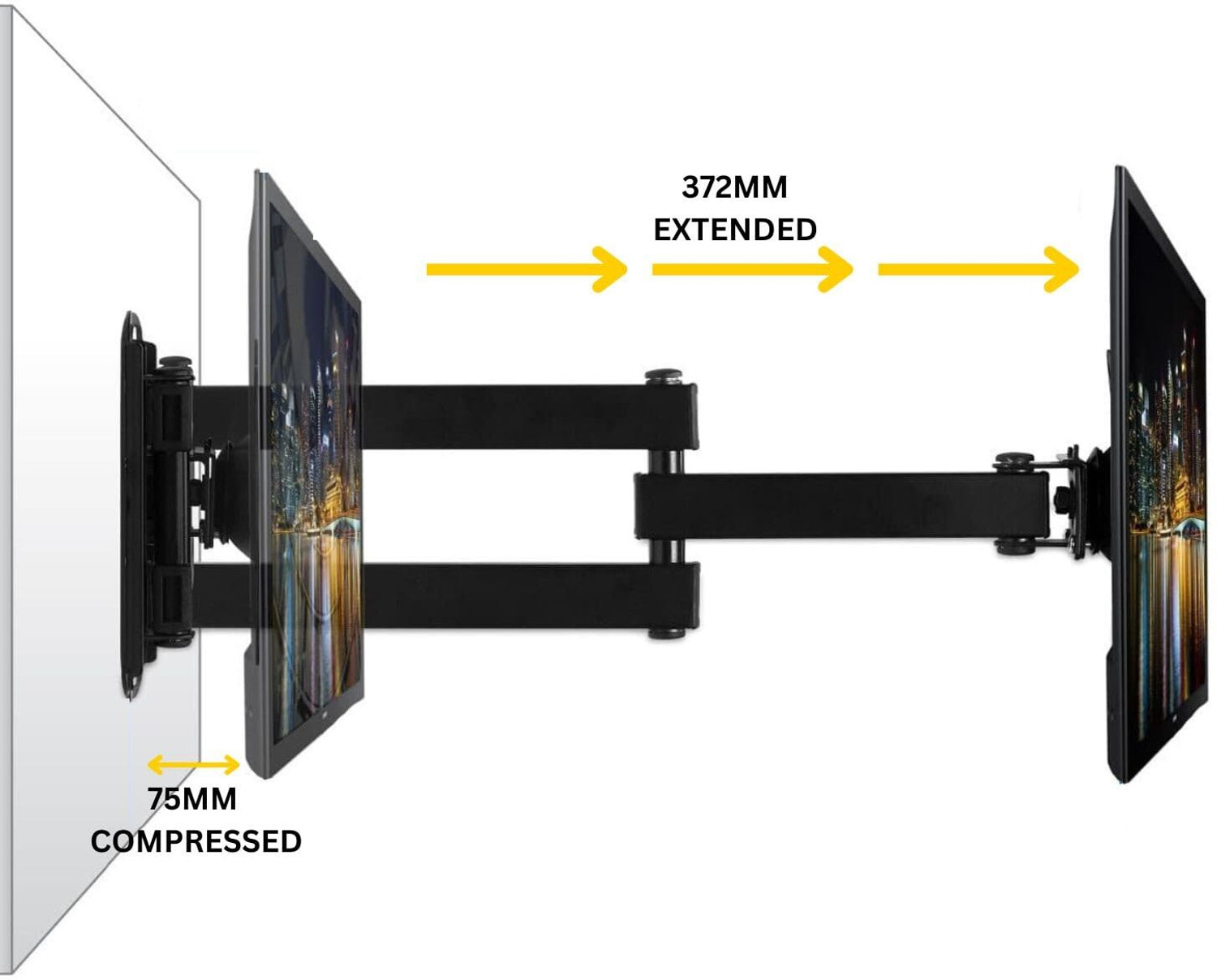 Image of PNETROME TV Wall Mount 24-42 Inch. & Setup BOX STANDS COMBO B TV Stand Base