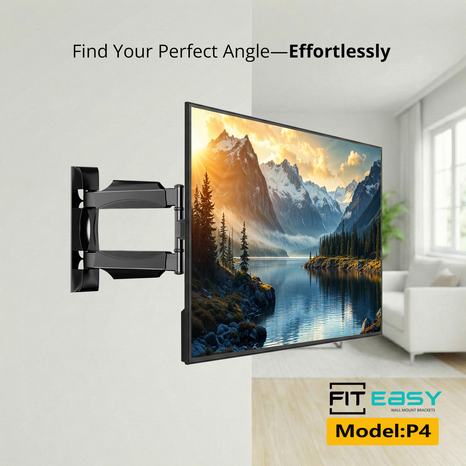 Image of FIT EASY P4 TV WallMount Bracket for 32-65 Inch.HeavyDuty Imported WallMount Bracket. Tilt TV Mount
