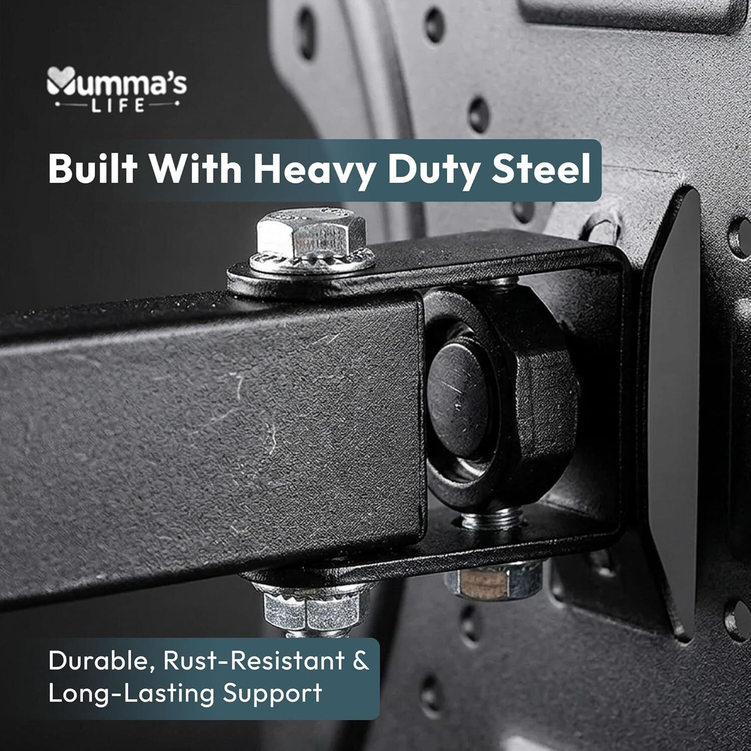 Image of Mumma's LIFE Wall Mount TV Stand Movable for 14-55 Inch Tilt TV Mount