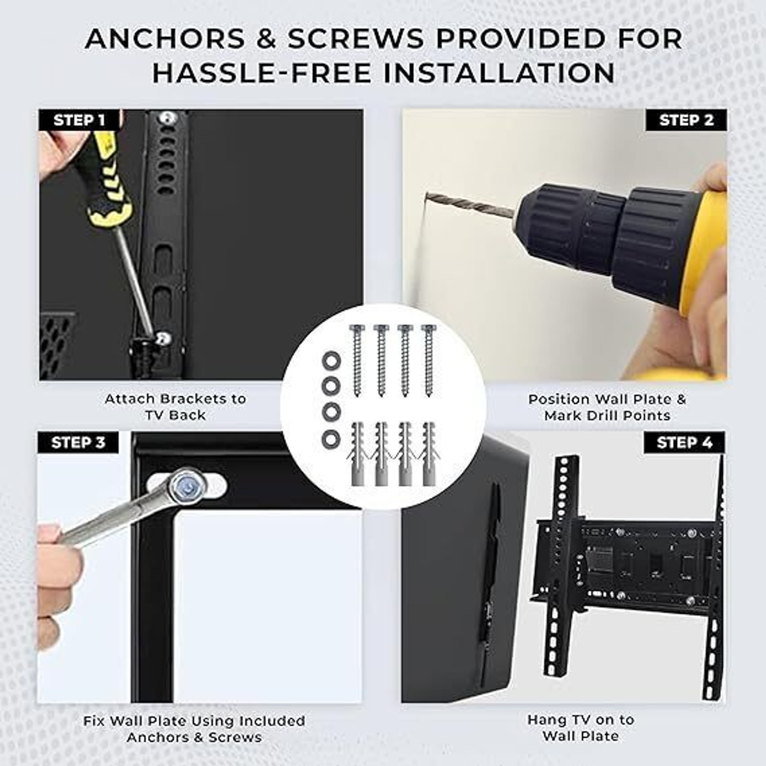 Image of Robustt Heavy Duty TV Wall Mount for 14 - 42 Inches LED /HD /Smart TV Universal |Pack of 1 Fixed TV Mount