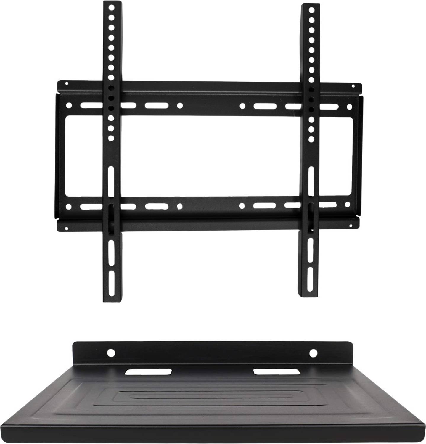 A2DR Universal Fixed TV Wall Stand 32 to 65 inch With Set Top Box Self(215MM X 280MM) Fixed TV Mount