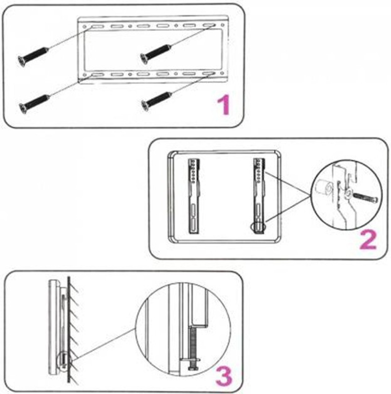 Image of UNIBOX 14 inch - 42 inch Ultra Slim Frame Fixed TV Mount for LCD Fixed TV Mount