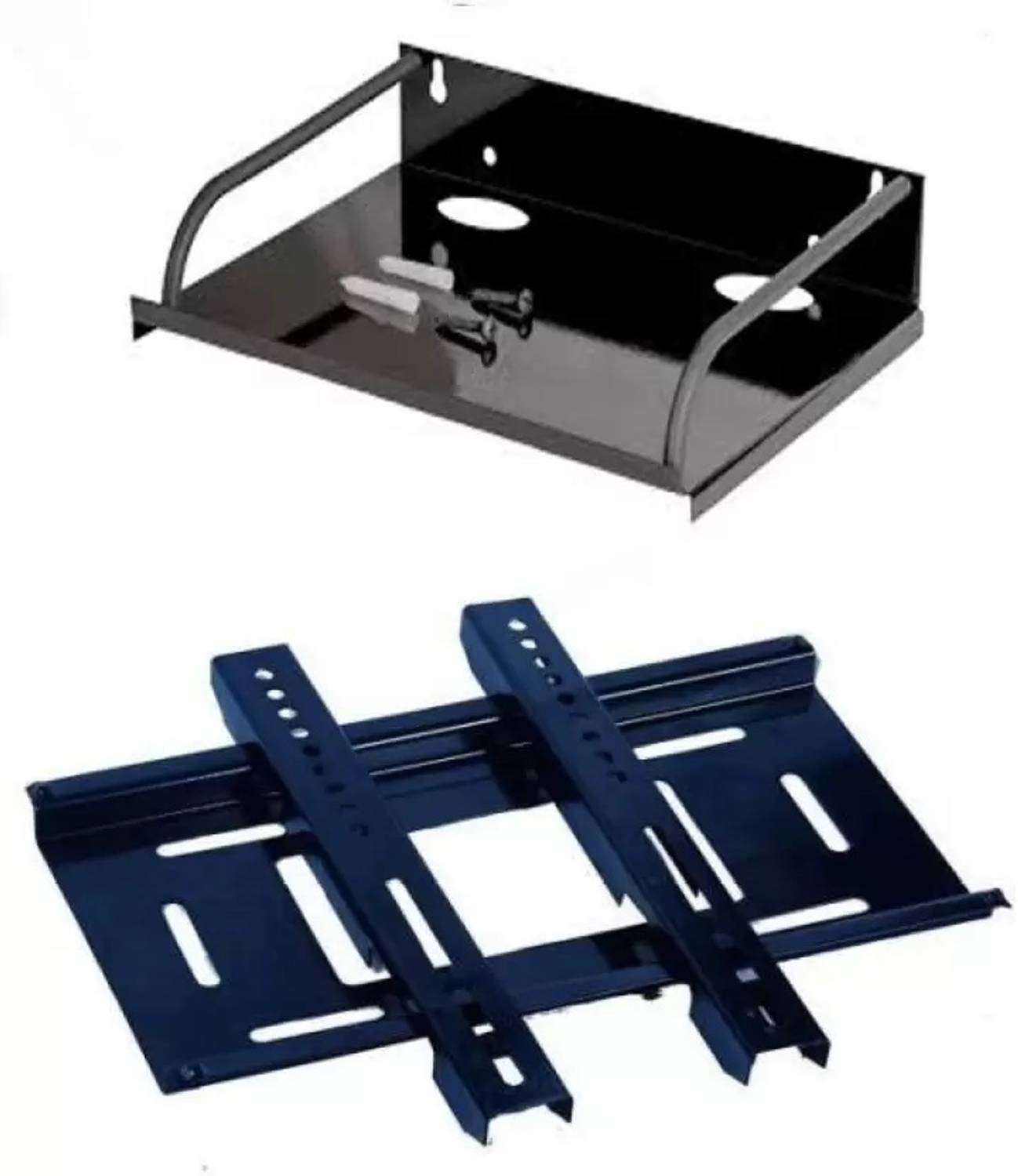 ANTHEM Combo of LED TV Wall mount upto32 inch LED TV with Settop Box Stand Wall Bracket Fixed TV Mount
