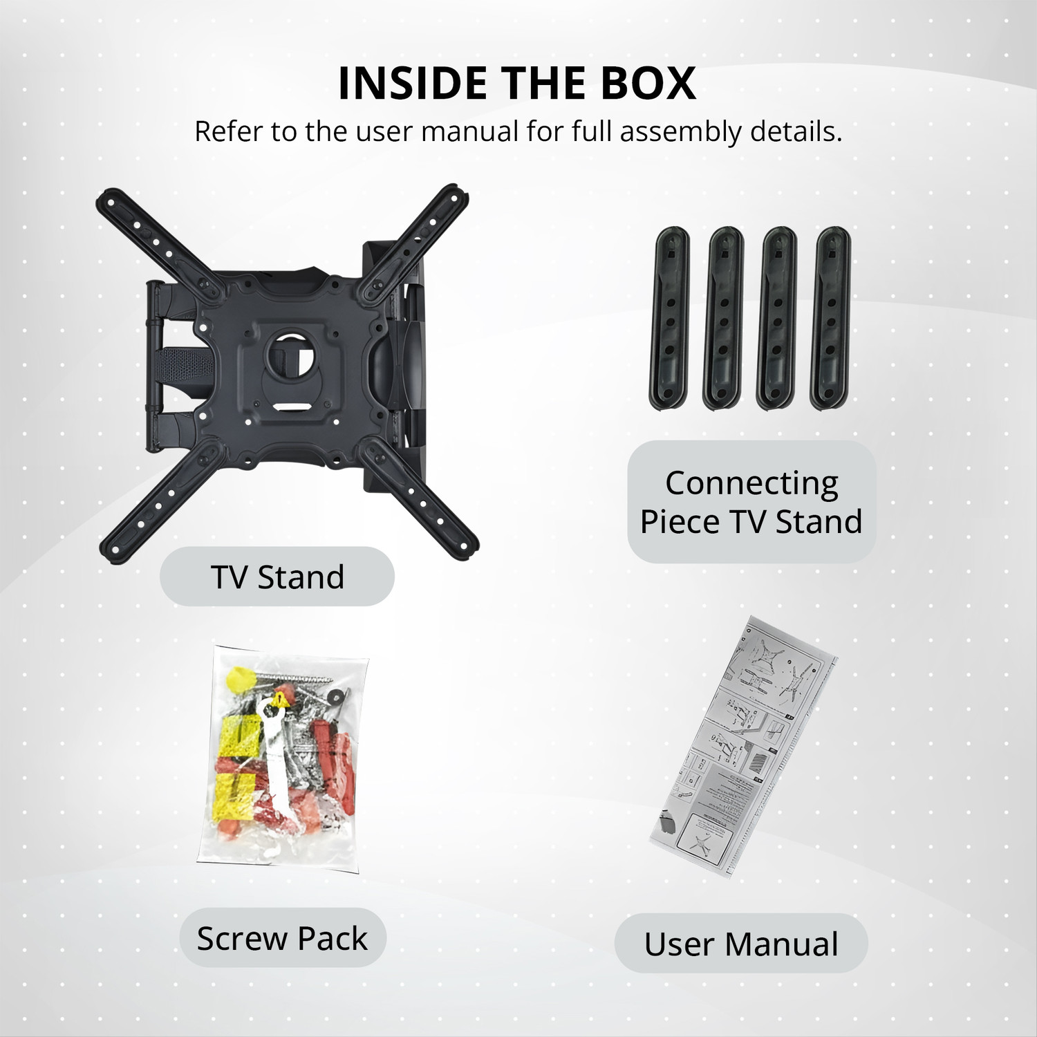 Image of FIT EASY P4 TV WallMount Bracket for 32-65 Inch.HeavyDuty Imported WallMount Bracket. Tilt TV Mount