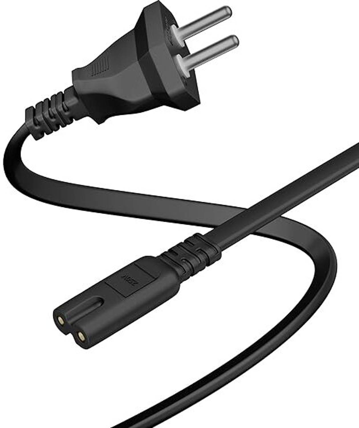Fedus  TV-out Cable 2-Pin Universal Replacement Ac Power Cord Cable Wire For Led Tv, Printer