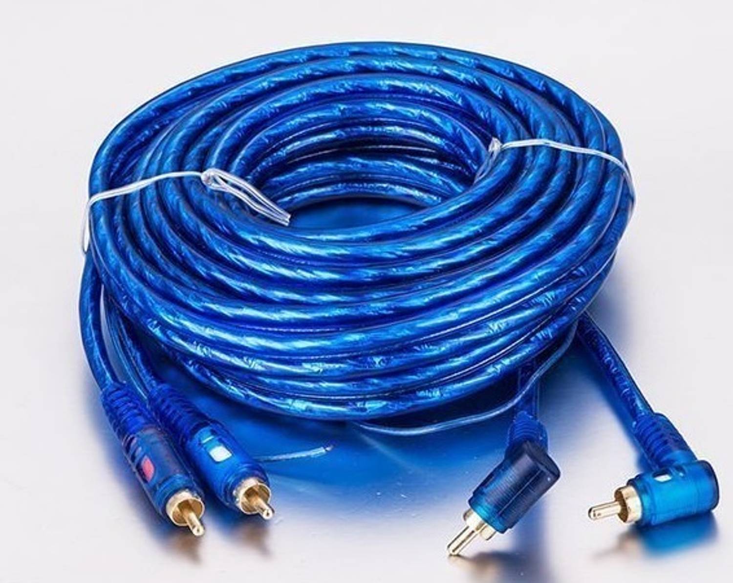 Adhvik TV-out Cable (5M) Car Stereo Amplifier 2 RCA Male To Male Plug Video Audio Copper Lid Cable