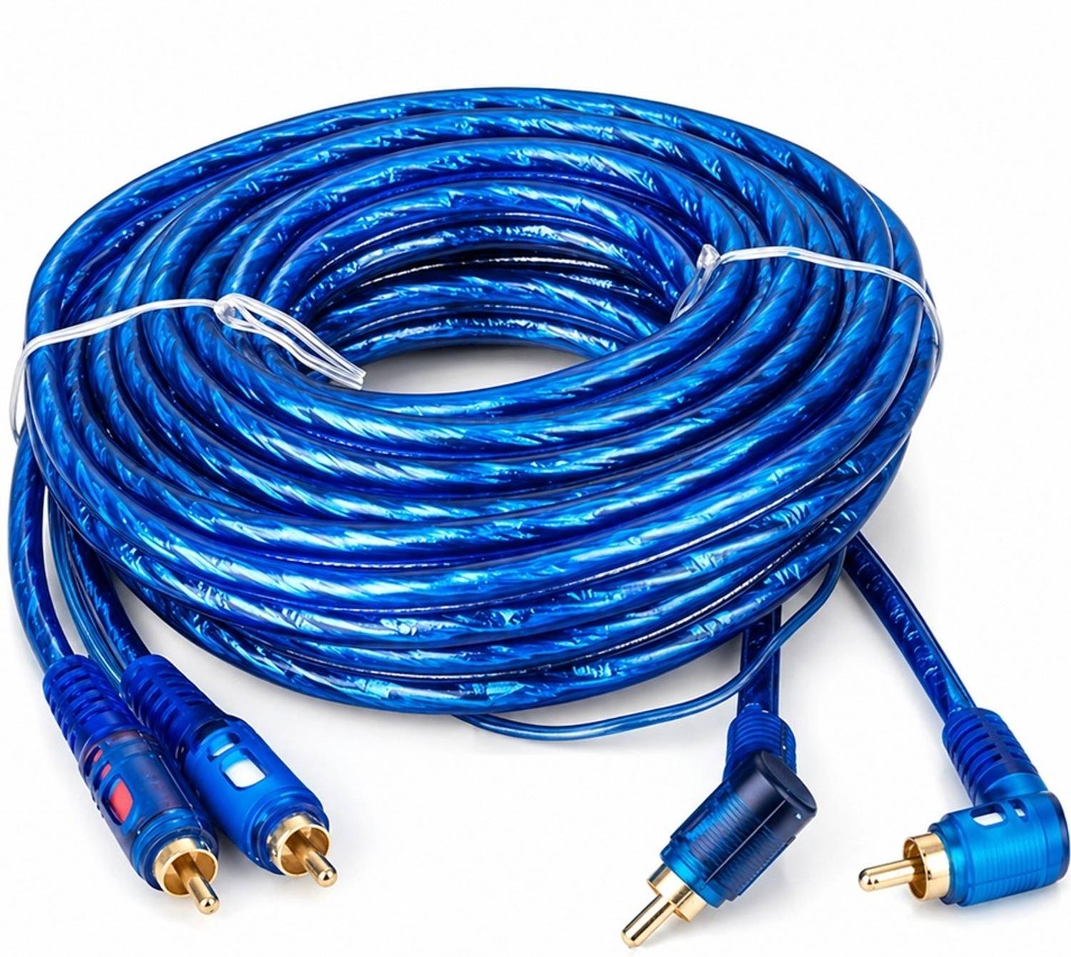 Adhvik TV-out Cable (5M) Male to Male Audio Video RCA Cable 5 Meter for Car Stereo Amplifier