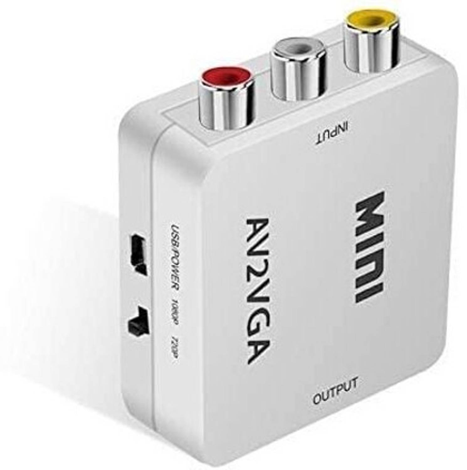 Tobo TV-out Cable Mini HD AV To VGA Video Converter Audio to PC