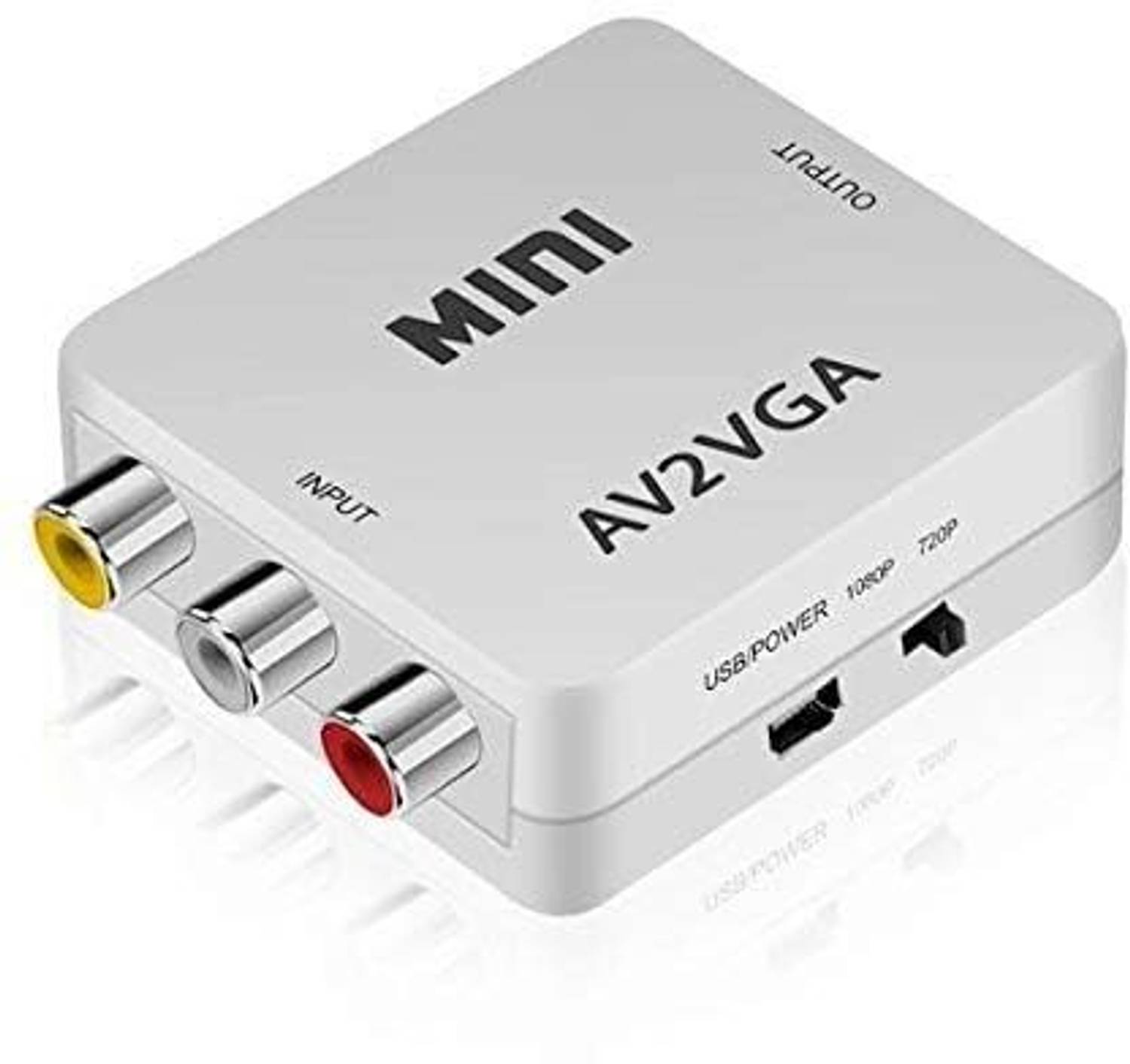 Tobo TV-out Cable Mini HD AV To VGA Video Converter Audio to PC HDTV Converter Box.TD-657VC