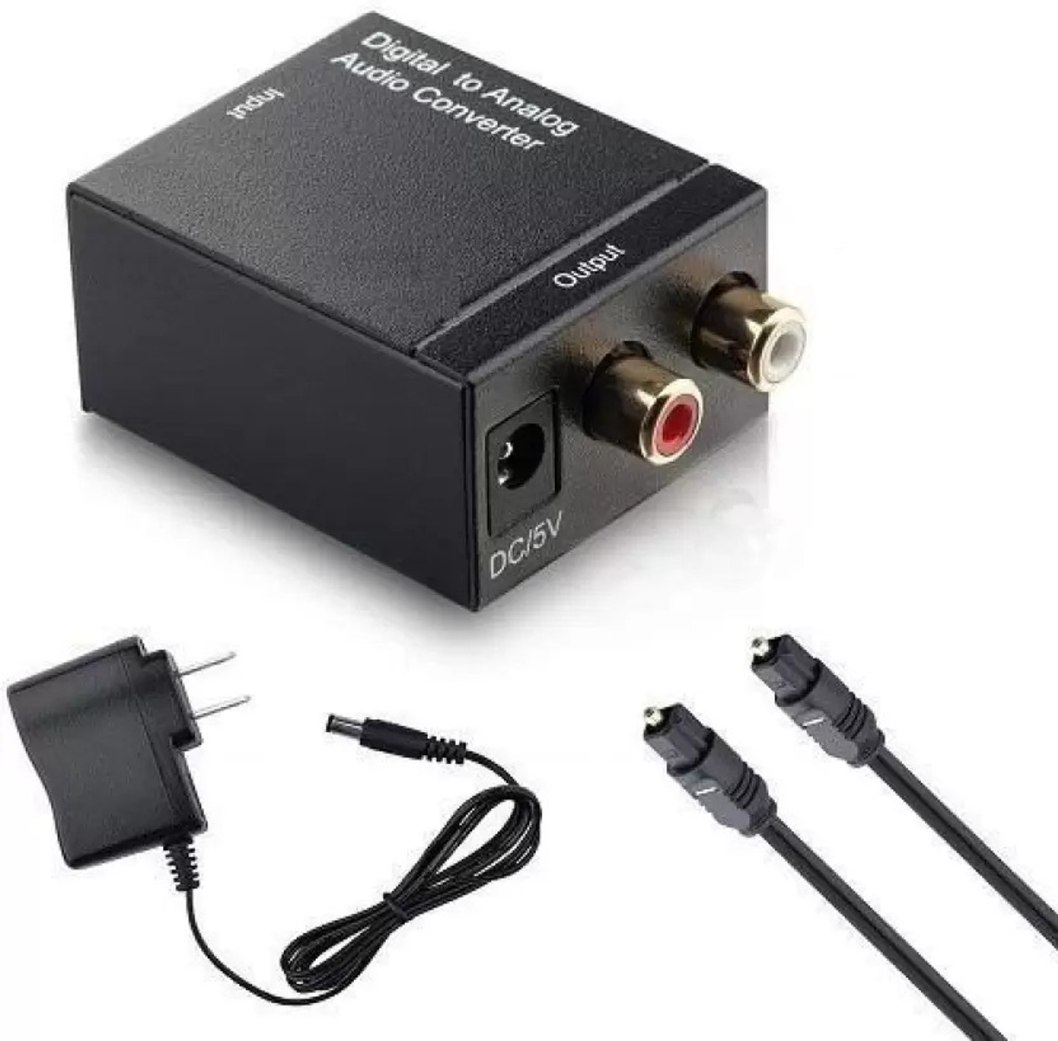 Image of PAC TV-out Cable Digital to Analog Audio Converter SPDIF Optical Coax to Analog
