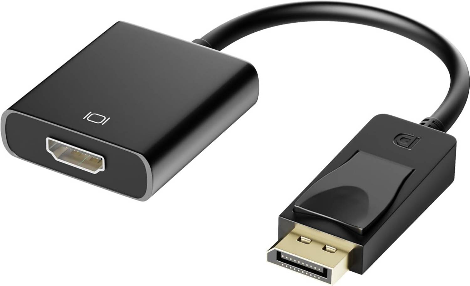 TECHNO TV-out Cable Display Port to HDMI Adapter, 1080p Display Port DP to HDMI Cable