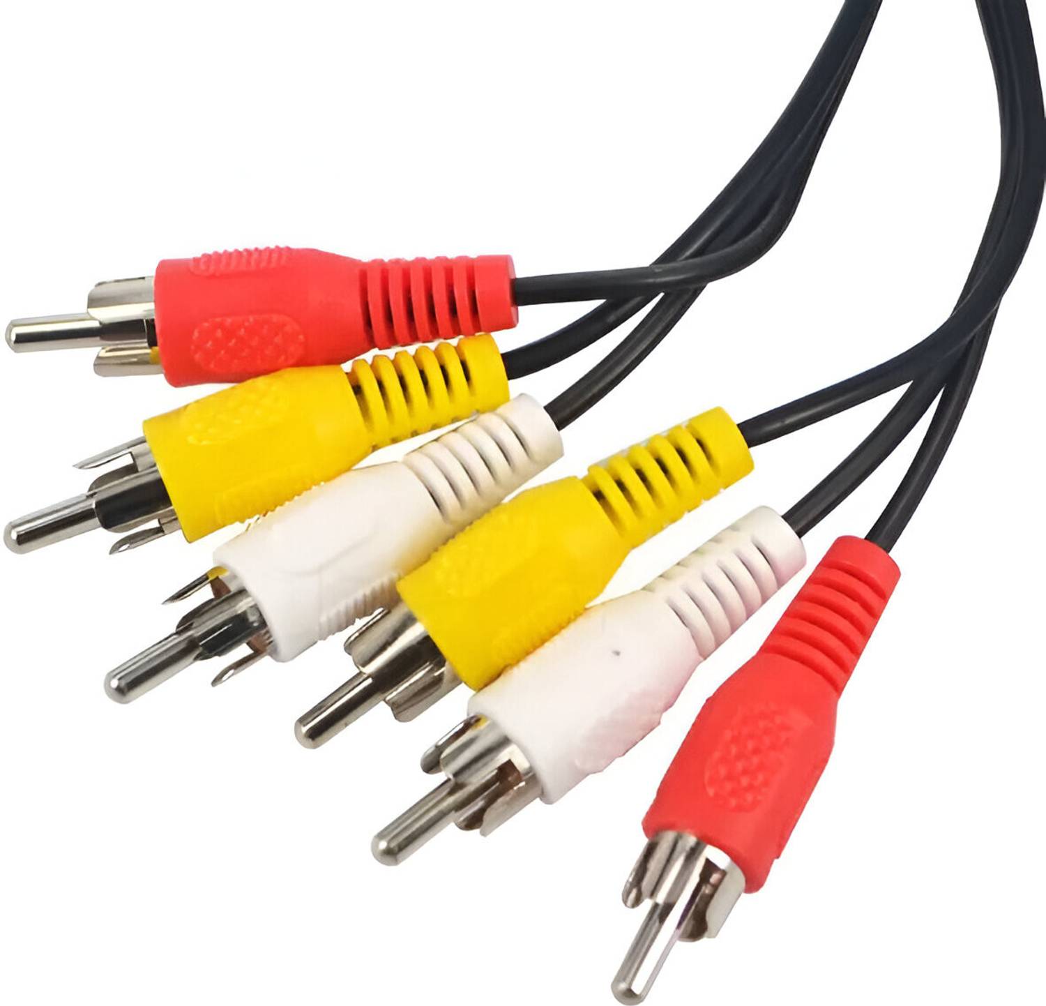 Crystonics TV-out Cable Copper 3RCA Male to 3RCA Male Audio Video Cable